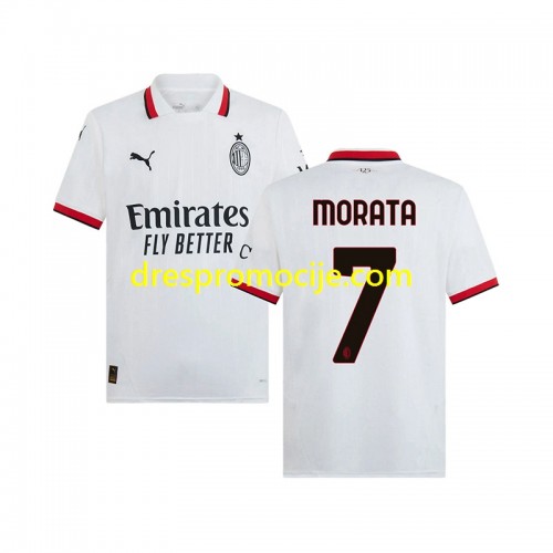 A.C. Milan Morata 7 Dres Gostujući 2024/2025 Kratkih Rukava A.C. Milan Morata 7 Dres Gostujući 2024/2025 Kratkih Rukava